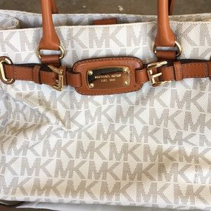 Michael Kors signature satchel tote